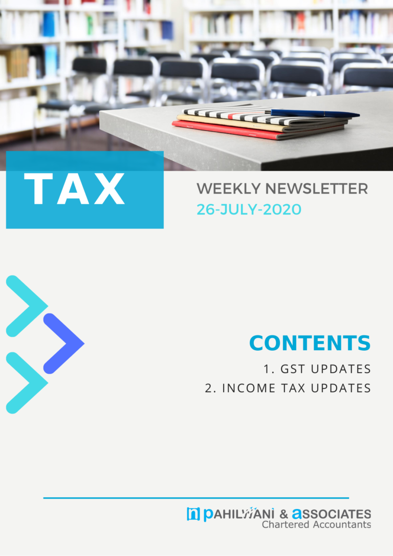 Tax Weekly – 26th July-2020